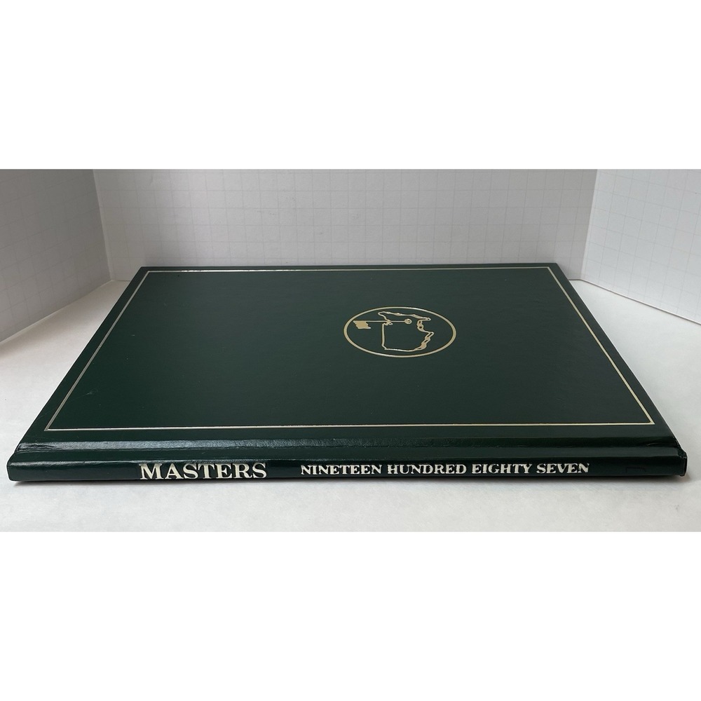 RARE 1987 Augusta National Masters Green‎ Golf Annual Hardcover 51st Larry Maze